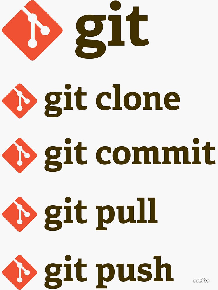 "Git pack" Sticker for Sale by cosito | Redbubble
