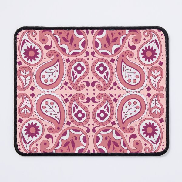 Item preview, Paisley Abstract Flowers Tear Drops Shades of Pink White designed and sold by DeerSpirit.