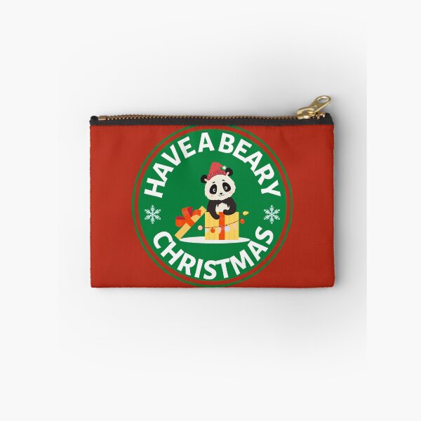 Item preview, Have a Beary Christmas (green)- Cute Animal Friendly Panda - Christmas Panda Bear Gift designed and sold by CaitU.