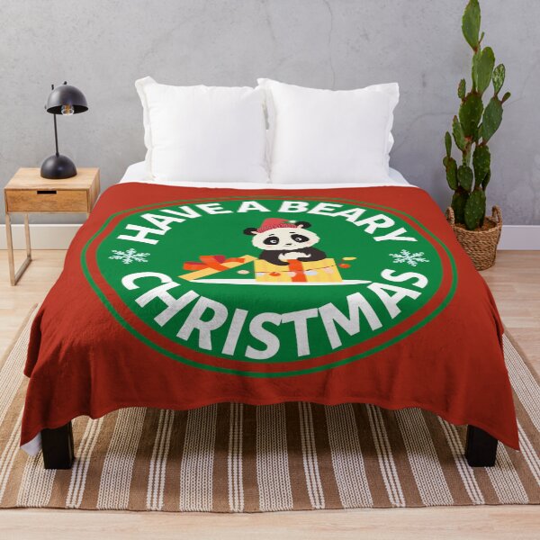 Item preview, Have a Beary Christmas (green)- Cute Animal Friendly Panda - Christmas Panda Bear Gift designed and sold by CaitU.