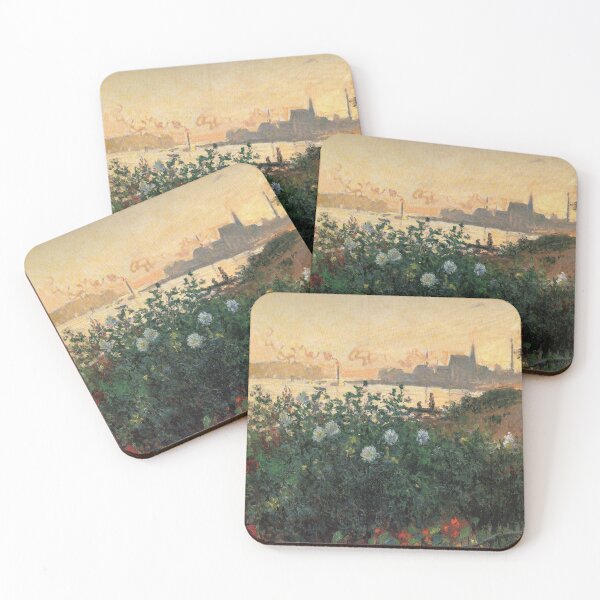Item preview, Flowers on the riverbank at Argenteuil designed and sold by PaintedDreams96.