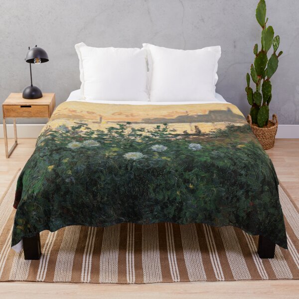 Item preview, Flowers on the riverbank at Argenteuil designed and sold by PaintedDreams96.
