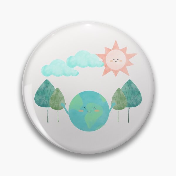 Item preview, Sun, Trees, Clouds, Globe gift for kids boys Girls and - Happy Life - Save the earth designed and sold by stella-shop.