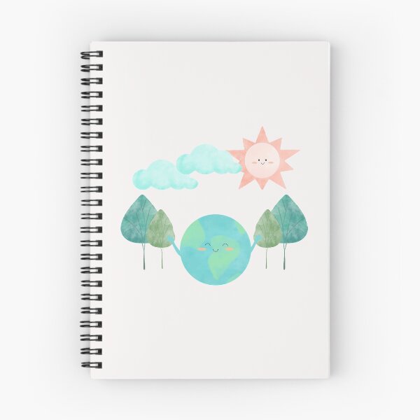 Item preview, Sun, Trees, Clouds, Globe gift for kids boys Girls and - Happy Life - Save the earth designed and sold by stella-shop.