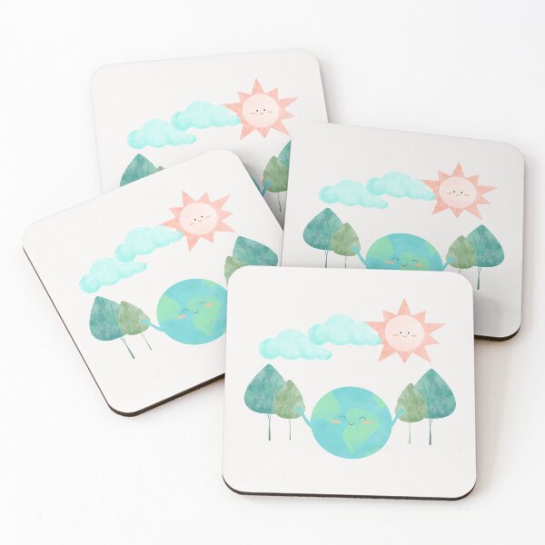 Item preview, Sun, Trees, Clouds, Globe gift for kids boys Girls and - Happy Life - Save the earth designed and sold by stella-shop.