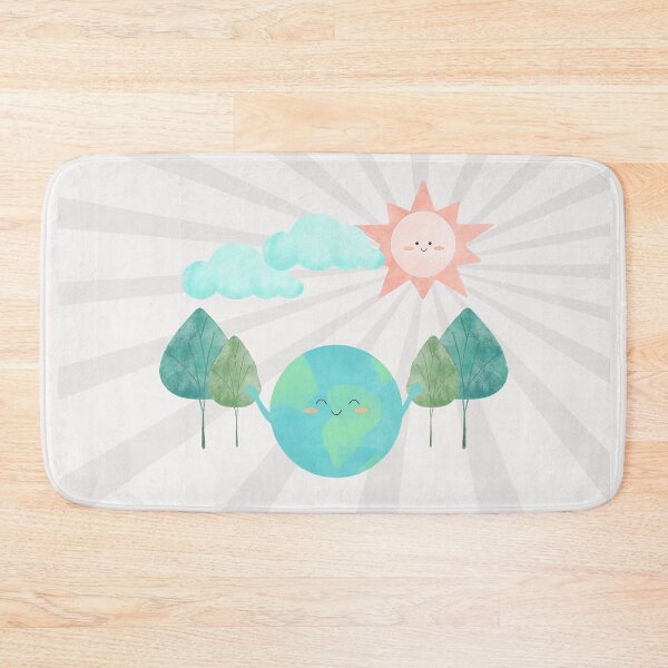 Item preview, Sun, Trees, Clouds, Globe gift for kids boys Girls and - Happy Life - Save the earth designed and sold by stella-shop.