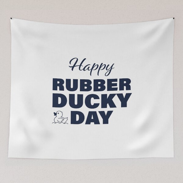 Item preview, Happy Rubber Ducky Day! designed and sold by FunFactsFactory.