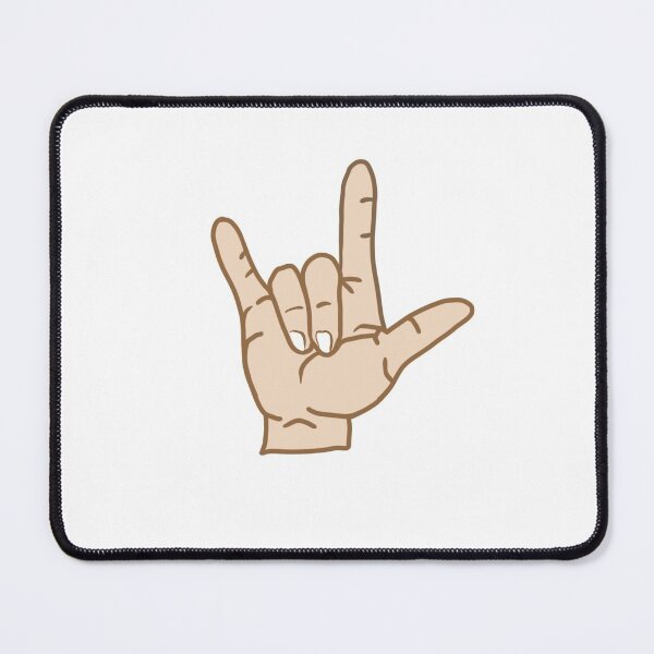 Item preview, I love you BSL hand gesture designed and sold by GirlofRandom.
