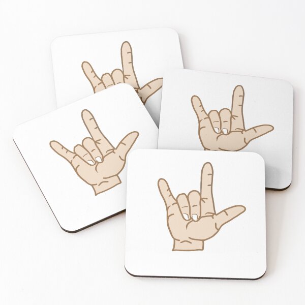 Item preview, I love you BSL hand gesture designed and sold by GirlofRandom.