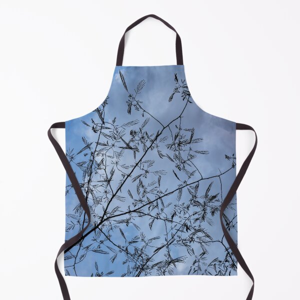 Item preview, Graceful Lace in the Sky - Mimosa Leaves and Buds Against Dusk Clouds - Vertical View Upwards Left designed and sold by Georgia Mizuleva.