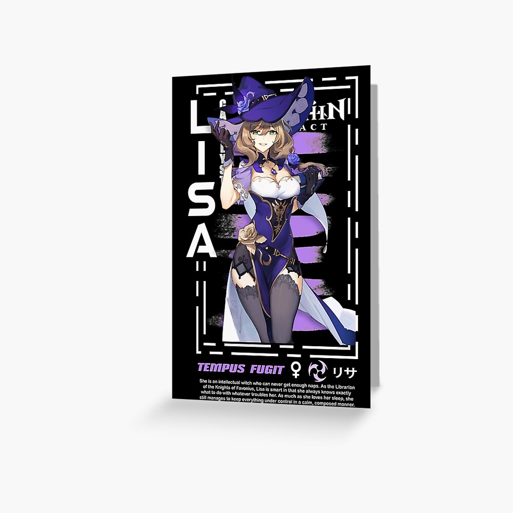 Lisa Genshin Impact Streetwear| Perfect Gift Greeting Card For Sale By  Floqdlaure | Redbubble