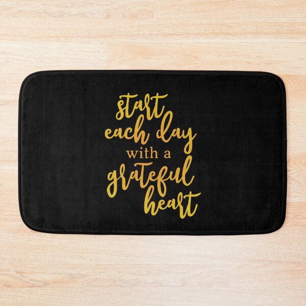 Item preview, Start Each Day With A Grateful Heart Gold designed and sold by amazingjoy.