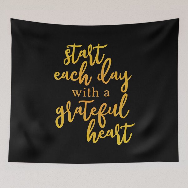 Item preview, Start Each Day With A Grateful Heart Gold designed and sold by amazingjoy.