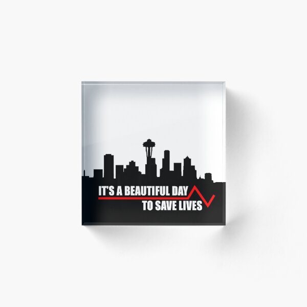 Save lives. Acrylic Block