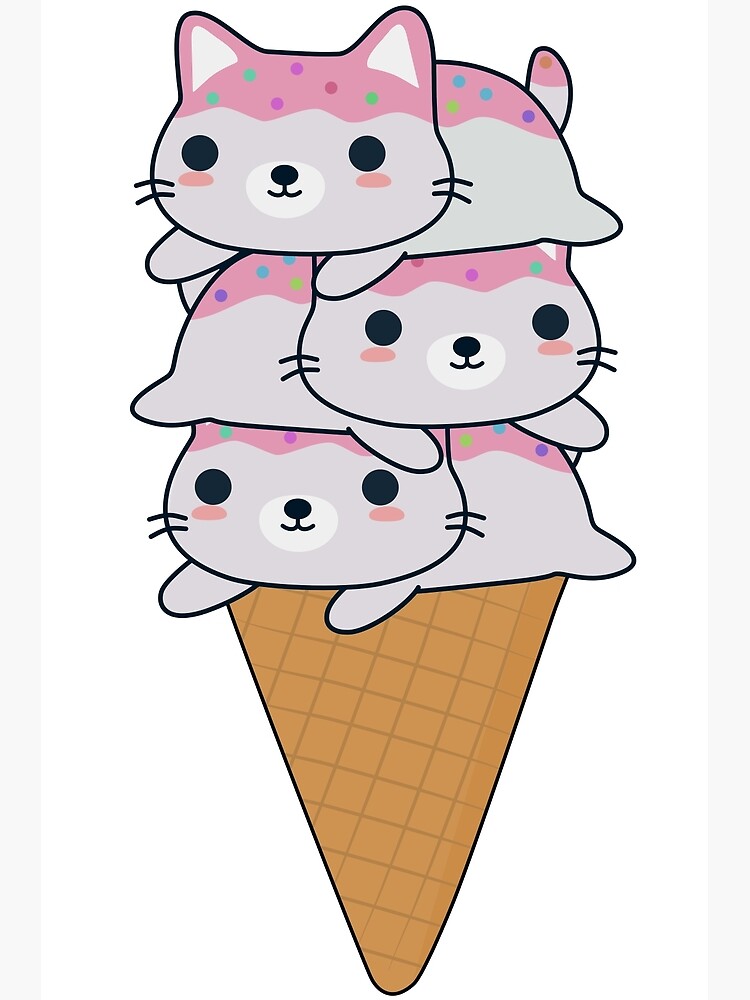 cat ice cream cone squishy