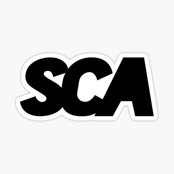 OFFICIAL SCA - ALL BLACK STICKER Sticker