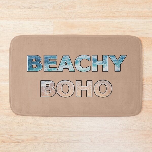 Item preview, Beachy Boho Words Beach Vibes Boho Vibes Coastal Style designed and sold by Beachy.