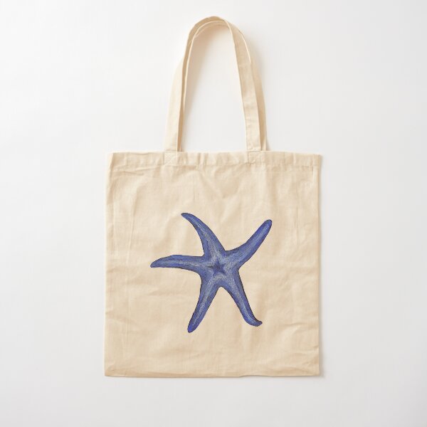 Blue starfish Cotton Tote Bag