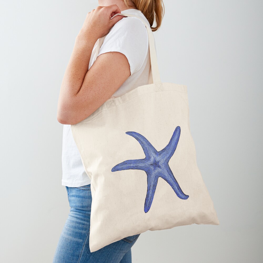 Blue starfish Tote Bag