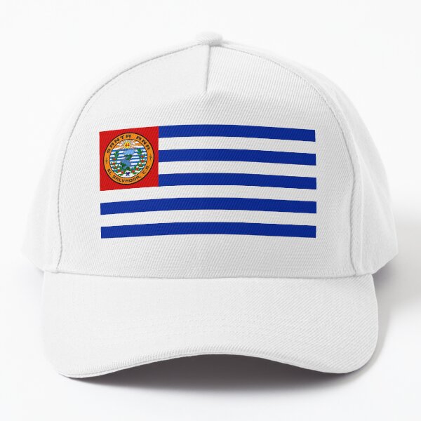 City of Santa Ana with United States Flag Snapback Hat Cap Black