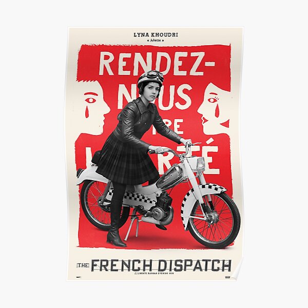 The French Dispatch (Wes Anderson) Timothée Chalamet, Saoirse Ronan, Adrien Brody, Lyna Khoudri Poster