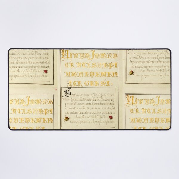 Item preview, Naturalist Manuscript Illumination: Calligraphy and Beetlelike Insects by Joris Hoefnagel designed and sold by Naturalist Prints.