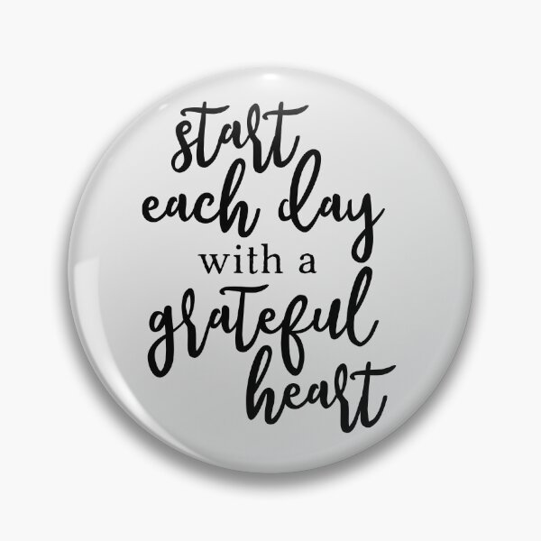 Item preview, Start Each Day With A Grateful Heart Black designed and sold by amazingjoy.