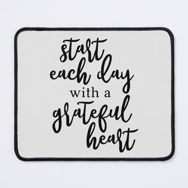 Item preview, Start Each Day With A Grateful Heart Black designed and sold by amazingjoy.