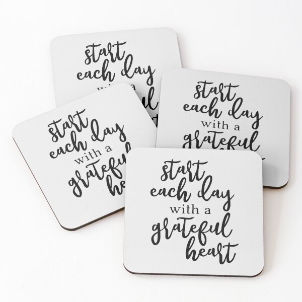 Item preview, Start Each Day With A Grateful Heart Black designed and sold by amazingjoy.