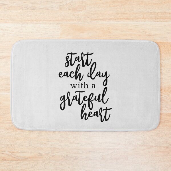 Item preview, Start Each Day With A Grateful Heart Black designed and sold by amazingjoy.
