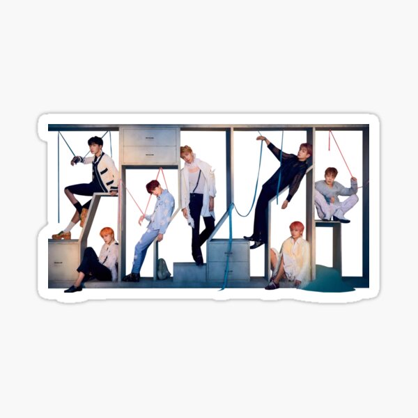 Artikel-Vorschau von BTS OT7 Liebe dich selbst Antwort E Version Sticker, designt und verkauft von di-the-dreamer.
