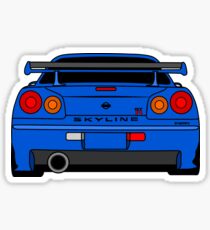 R34 Rear Sticker