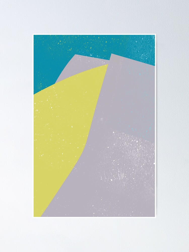 "Minimalist Color Painting III" Poster by visionwallart Redbubble