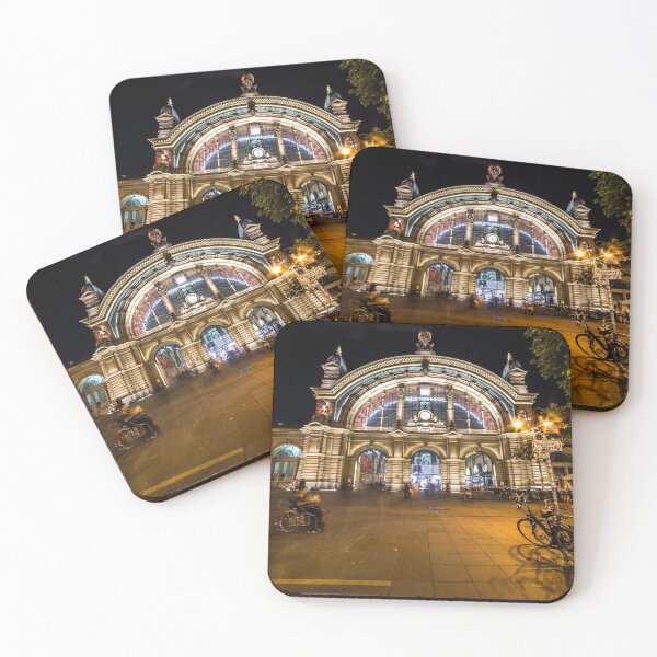 Item preview, Frankfurt Hauptbahnhof bei nacht  designed and sold by hawkie.