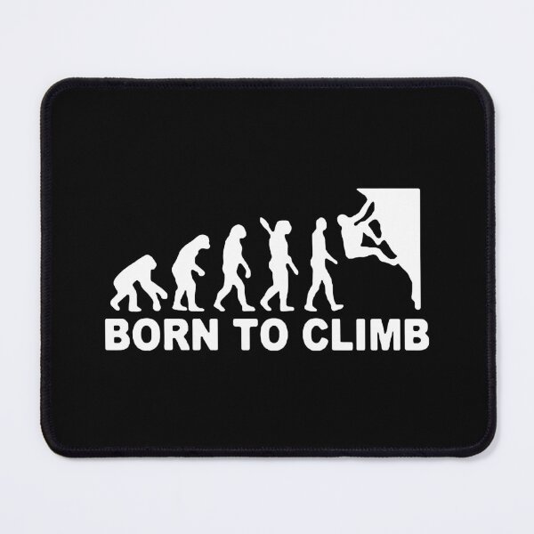 Item preview, Born to Climb, Mountain Hiking Rock Climbing Heartbeat Funny Art Design Happy Apparel Essential Inspiration Joy Mood Funny designed and sold by DesignByHeartUK.