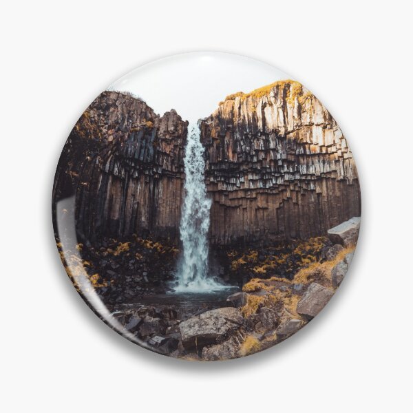 Item preview, Wide angle of Svartifoss Waterfall designed and sold by roman-visuals.
