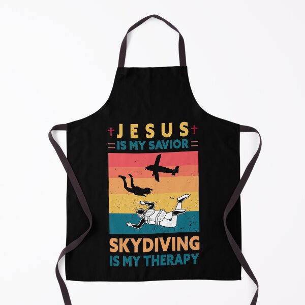 Item preview, Jesus Is My Savior Skydiving Is My Therapy Parachuting Lovers designed and sold by SweetbeStore.
