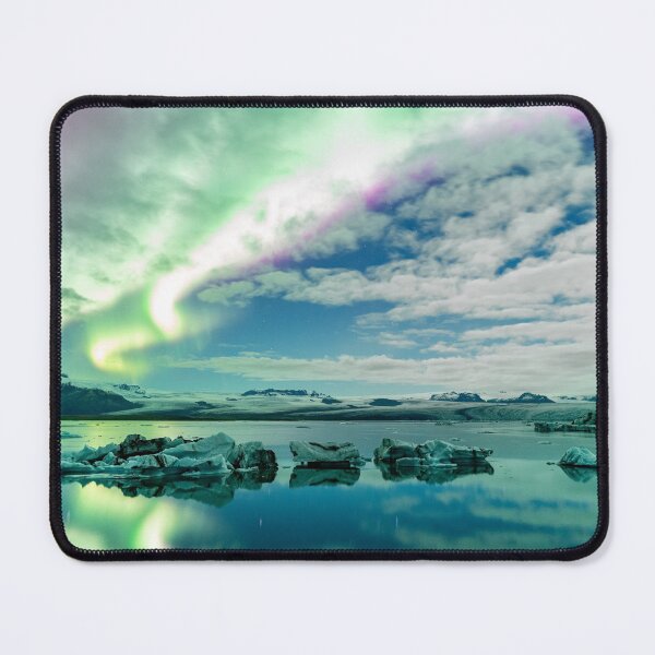 Item preview, Jökulsárlón Glacier Lagoon Aurora designed and sold by roman-visuals.