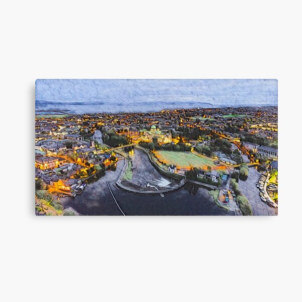 Galway City Painting Canvas Print