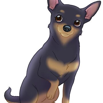 Artwork thumbnail, Chihuahua short hair blue and tan by Chiwowy