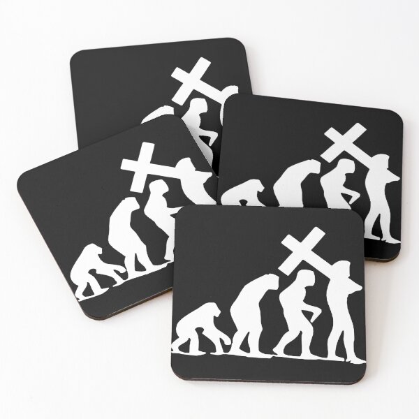 Item preview, Christian Evolution Cross Jesus Gift Premium Apparel Funny Holiday Xmas designed and sold by DesignByHeartUK.