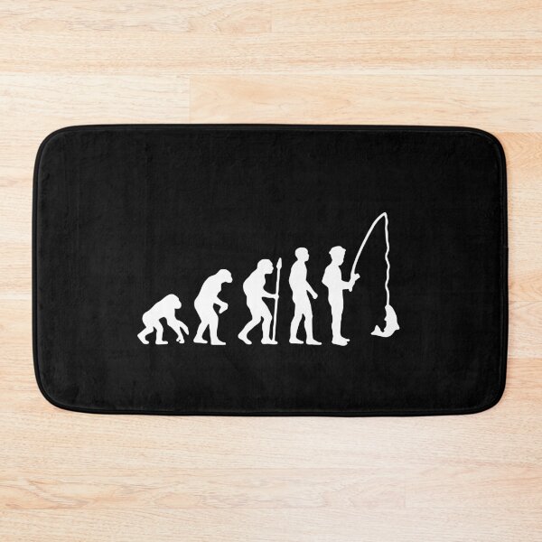 Item preview, Evolution of Fishing Born to go fishing Forced to work Fisherman Stick Figure Bones I love Fishing Art Design Happy Apparel Essential Inspiration Joy Mood Funny designed and sold by DesignByHeartUK.