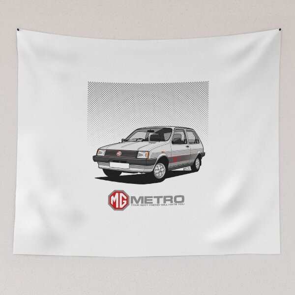 Item preview, MG Metro - single Illustration - Silver designed and sold by RJWautographics.