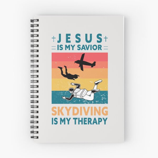 Item preview, Jesus Is My Savior Skydiving Is My Therapy Parachuting Lovers designed and sold by SweetbeStore.