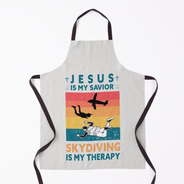Item preview, Jesus Is My Savior Skydiving Is My Therapy Parachuting Lovers designed and sold by SweetbeStore.