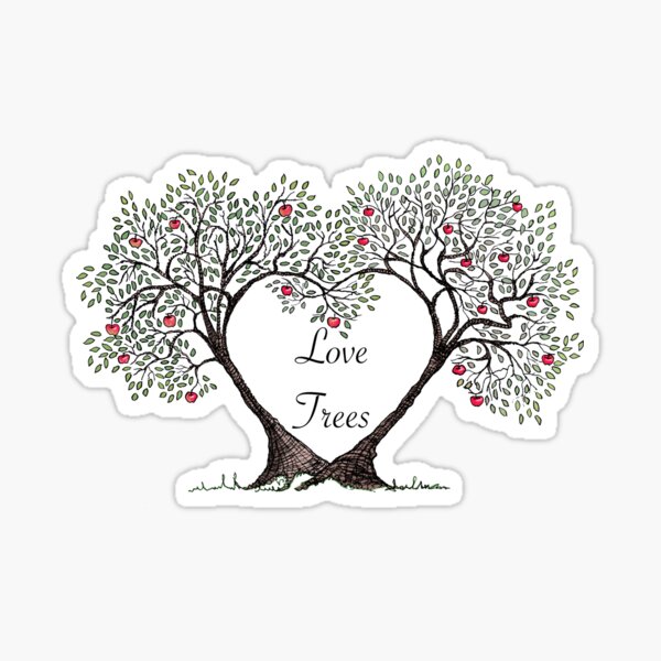 Love Trees Sticker
