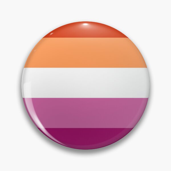Item preview, Lesbian pride pin badge designed and sold by randox3stickers.