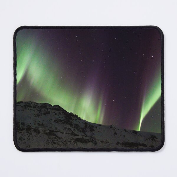 Item preview, Northern Lights over mountains designed and sold by roman-visuals.