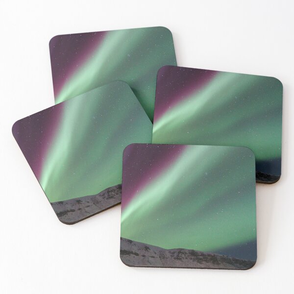 Item preview, Northern Lights over mountains designed and sold by roman-visuals.