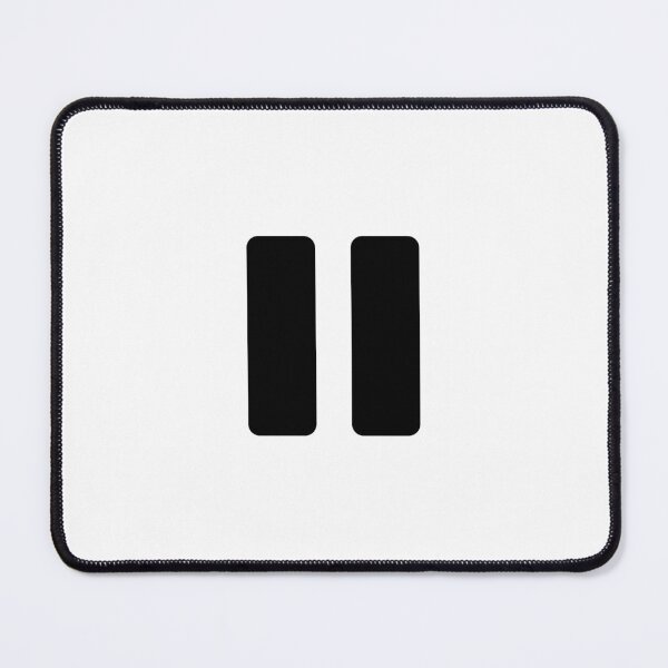 Item preview, Pause Button Of Music Player For Music Lover home Decor designed and sold by Funwithmusic.